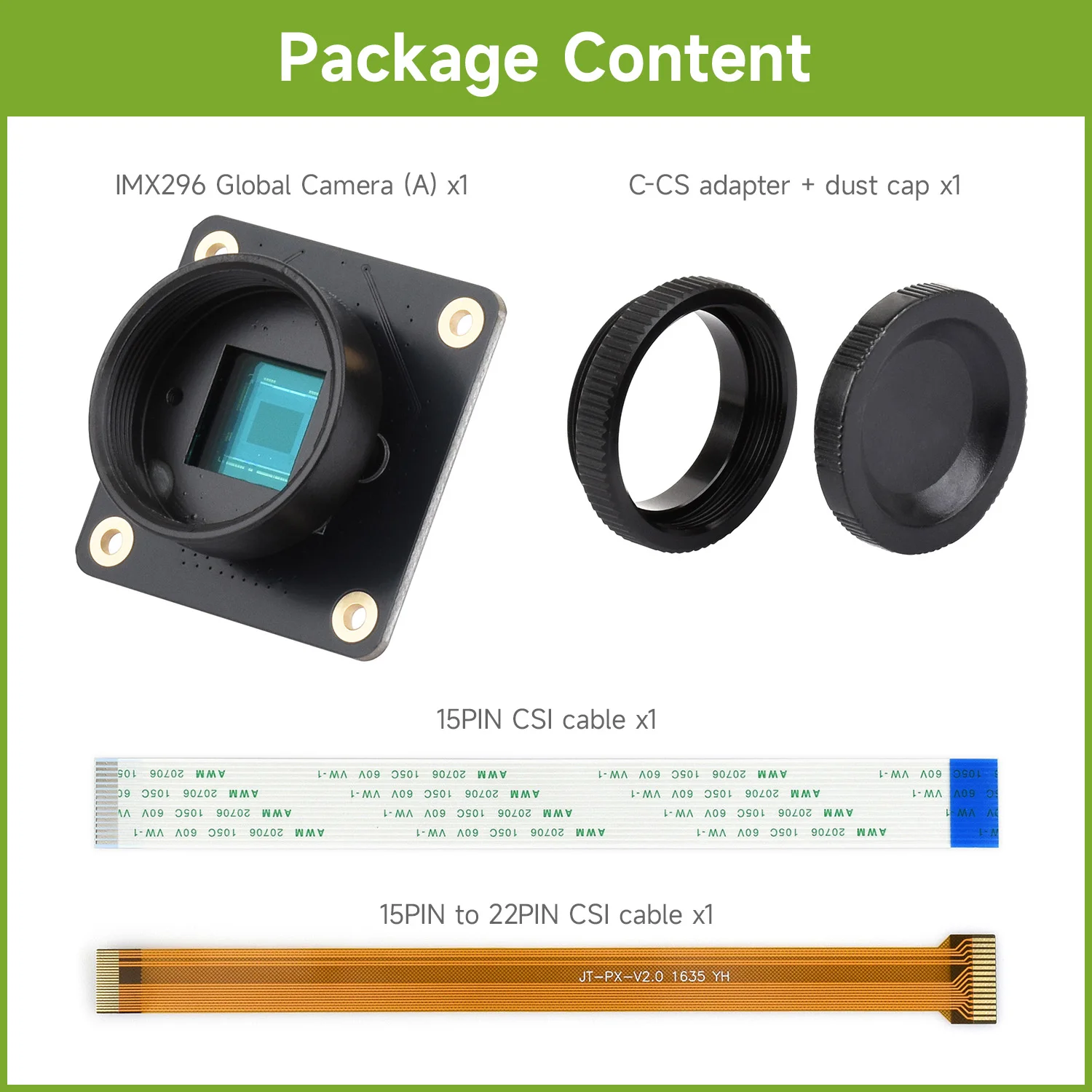 Módulo de cámara con obturador - Raspberry Pi Global Shutter Camera Imx296 reseña y precio